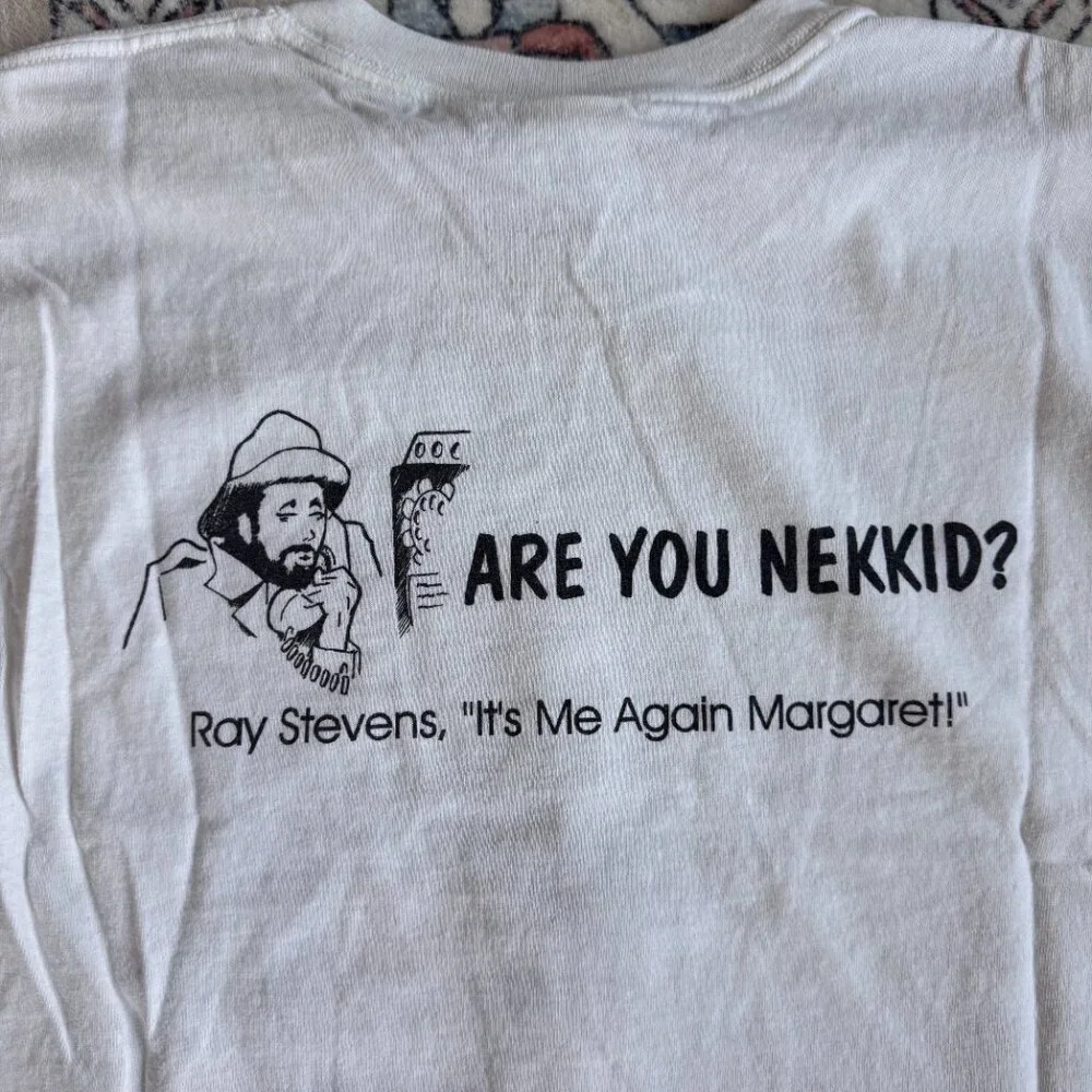 Vintage Ray Stevens "It's Me Again, Margaret" T-Shirt - size Large - Picture 4 of 4